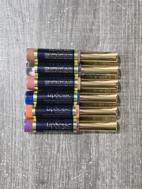 LipSense Long Lasting Liquid Lip Color Set Nude Icicle Skyline First Love Violet